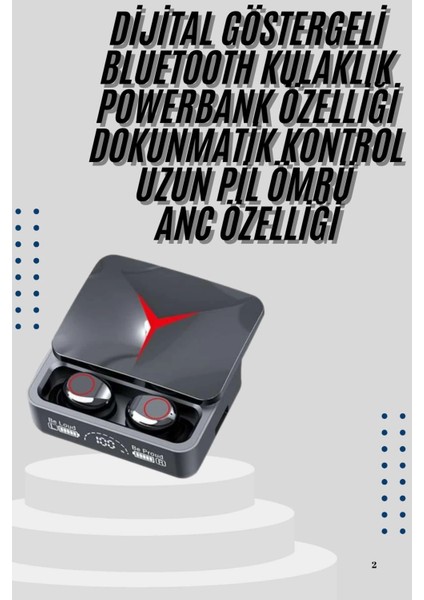 Bfs Kablosuz Bluetooth Kulaklık Powerbank Özellikli Göstergeli Hd Mikrofon fiyatları