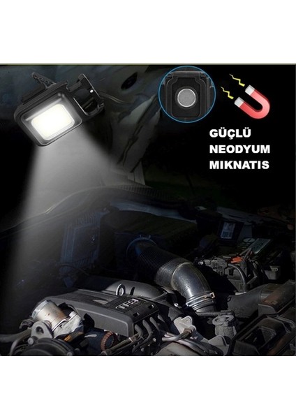 LED Işıklı Flash Özellikli 4 Modlu Anahtarlık El Feneri fırsatları