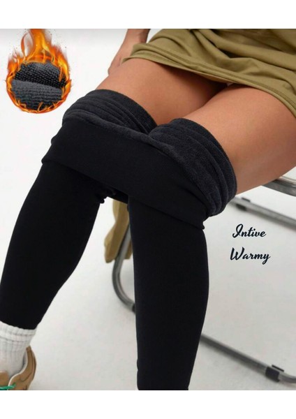 Larosa Siyah Dikişsiz Içi Polar Termal Standart Beden Kışlık Tayt fiyatları