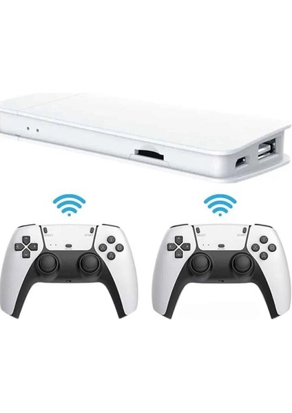 Bfs 3D Çift Oyun Kollu 4K Hd Ekran Nostaljik 20.000 Oyunlu Beyaz Game Box indirimleri