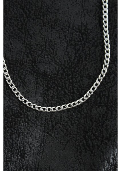 Bfs 316L Çelik Ince Klasik Zincir Model Gümüş Renk Erkek Kolye fiyatları