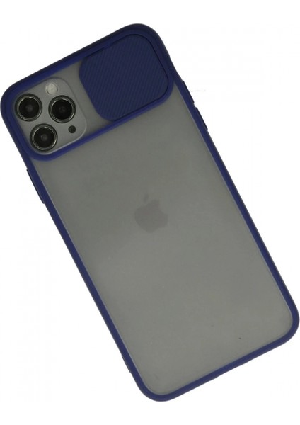 Ieg iPhone 11 Pro Kılıf Palm Buzlu Kamera Sürgülü Silikon - Lacivert fiyatları