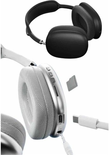 Bfs 2025 Model Kulak Üstü Kablosuz Bluetooth Kulaklık Gürültü Azalta Uzun Pil fırsatları