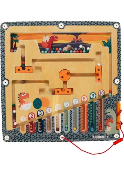 Bfs Tahta Manyetik Dinazor Yumurtası Labirenti