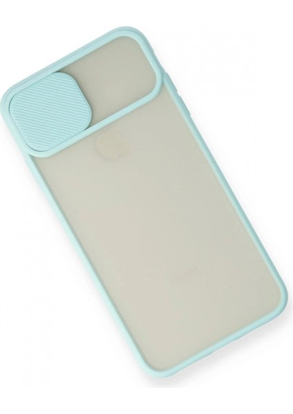 Ieg iPhone x Kılıf Palm Buzlu Kamera Sürgülü Silikon - Turkuaz modelleri
