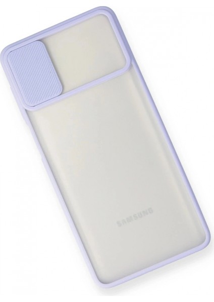 Ieg Samsung Galaxy M51 Kılıf Palm Buzlu Kamera Sürgülü Silikon - Lila modelleri