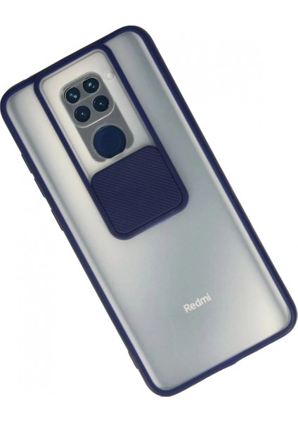 Ieg Xiaomi Redmi Note 9 Kılıf Palm Buzlu Kamera Sürgülü Silikon - Lacivert fiyatları