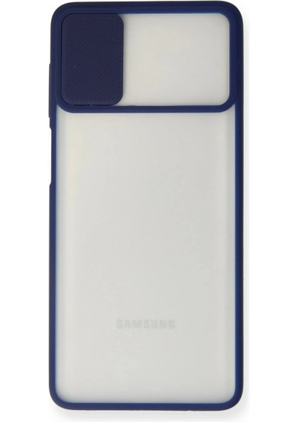 Ieg Samsung Galaxy M51 Kılıf Palm Buzlu Kamera Sürgülü Silikon - Lacivert fiyatları