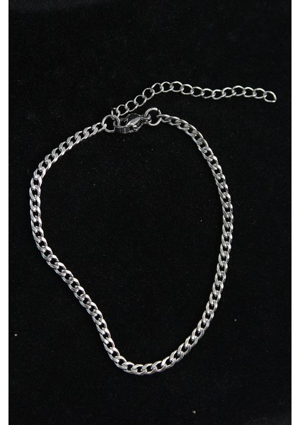 Bfs 316L Çelik Ince Klasik Model Gümüş Renk Erkek Bileklik