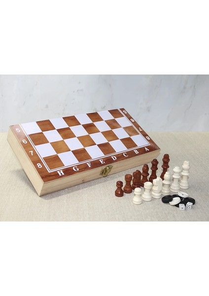 Ahşap Kutulu Satranç ALK4024
