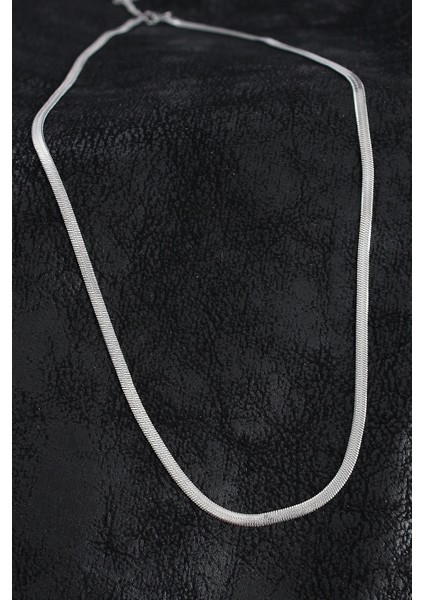 Bfs 316L Çelik Klasik Italyan Zincir Model Gümüş Renk Erkek Kolye