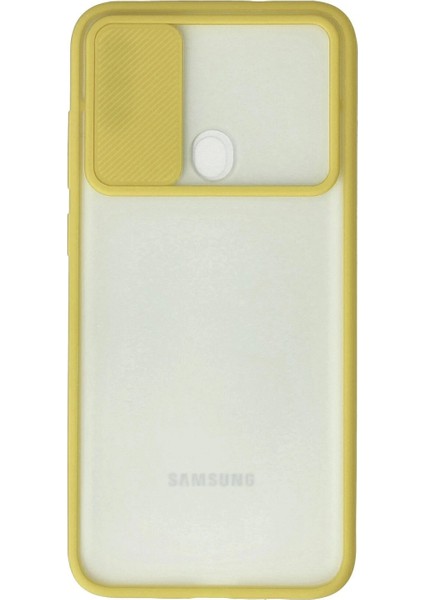 Ieg Samsung Galaxy A11 Kılıf Palm Buzlu Kamera Sürgülü Silikon - Sarı fiyatları