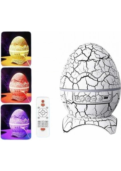 İEG Dinozor Yumurtası Gece Masa Lambası Bluetooth Hoparlör 14 Renk Seçeneği fırsatları