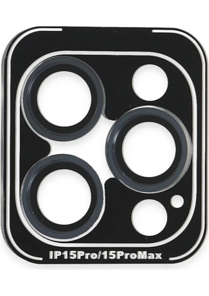 Ieg iPhone 15 Pro Max Pvd Metal Kamera Lens - Lacivert
