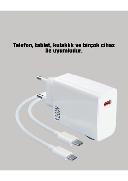 - 120W Mi Turbo Akıllı Tanıma Çipli Hızlı Şarj Cihazı Taşınabilir ve Dayanıklı fiyatları