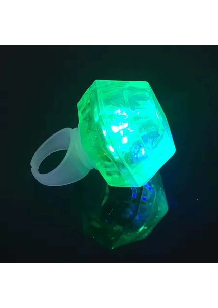 Bfs Kristal Tasarımlı LED Glow Işıklı 3 Modlu Yeşil Yüzük 3.5 x 5 cm fiyatları