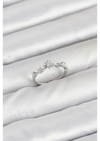 Bfs Pirinç Gümüş Renk Manifest Kadın Yüzük