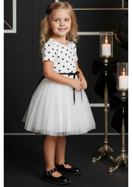 Kız Çocuk Magnolia Puanlı Tütü Krem Elbise fiyatları