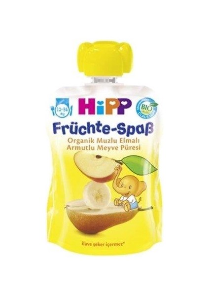 Bfs p Organik Muzlu Elmalı Armutlu Meyve Püresi 100 gr