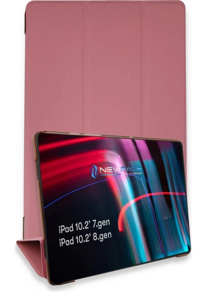 Ieg iPad 10.2 (7.nesil) Kılıf Tablet Smart Kılıf - Pembe