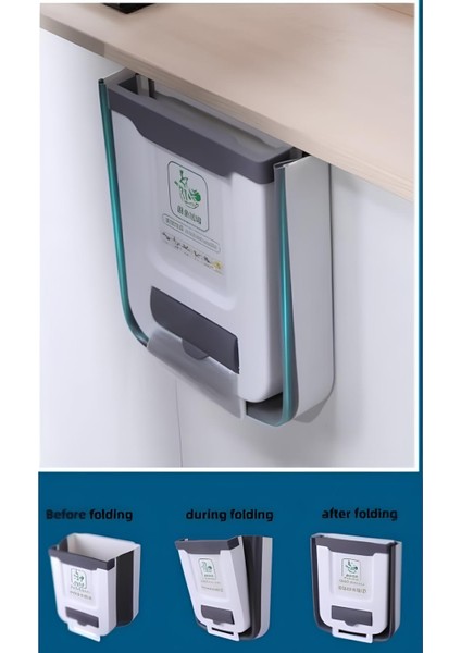 Katlanabilir Mutfak Çöp Kovası Torba Hazneli fırsatları