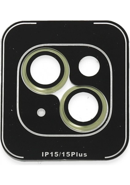 Ieg iPhone 15 Pvd Metal Kamera Lens - Sarı