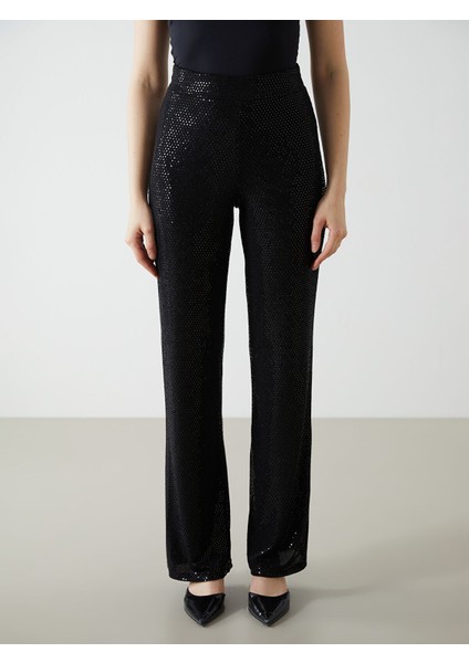 Yeni Sezon Beli Fermuarlı Taşlı Kadın Pantolon fiyatları