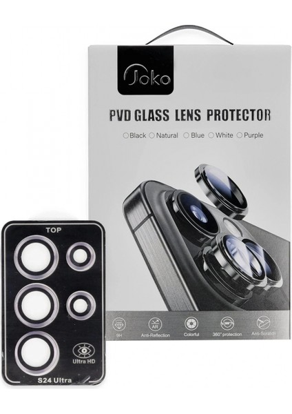 Ieg Samsung Galaxy S24 Ultra Pvd Metal Kamera Lens - Pembe