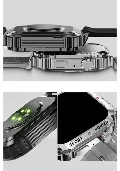 Ieg Od3 2.1 Inç IPS Ekran IP68 Su Geçirmez Konuşma ve Nfc Özellikli Akıllı Saat - Gümüş modelleri