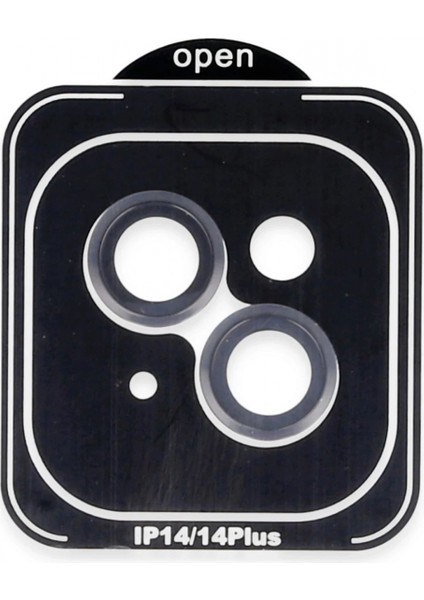 Ieg iPhone 14 Pvd Metal Kamera Lens - Siyah