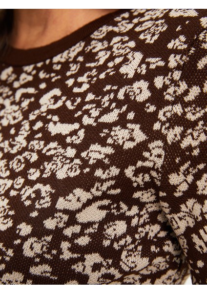 Yeni Sezon Bisiklet Yaka Desenli Uzun Kollu Kadın Triko Kazak fırsatları