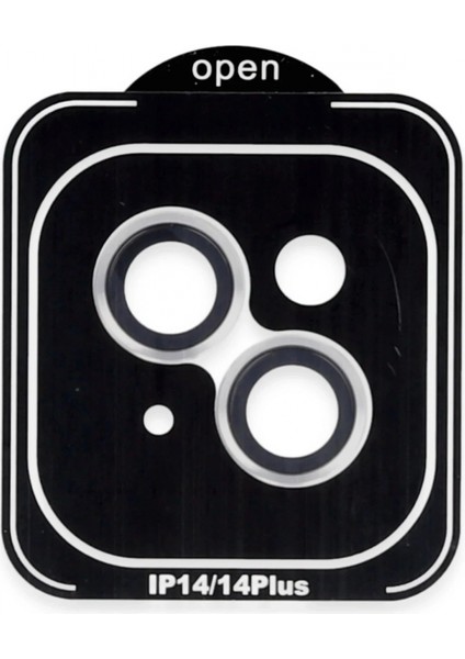 Ieg iPhone 14 Pvd Metal Kamera Lens - Gümüş