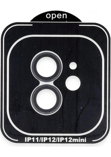 Ieg iPhone 11 Pvd Metal Kamera Lens - Siyah