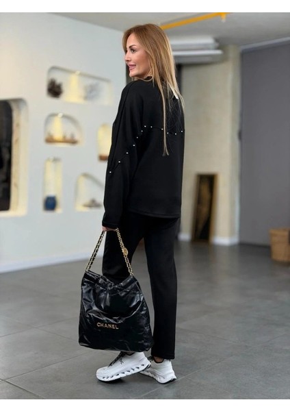 Kadın Inci Detay Modal Kumaş Ikili Takım fırsatları