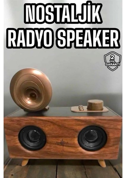 İEG Bluetooth Hoparlör Ahşap Klasik Retro Gramofon Bluetooth Müzik Kutusu fiyatları