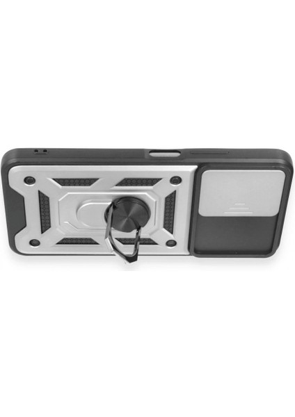 Ieg Xiaomi Redmi Note 12 5g Kılıf Pars Lens Yüzüklü Silikon - Gümüş modelleri