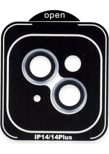 Ieg iPhone 14 Pvd Metal Kamera Lens - Mavi