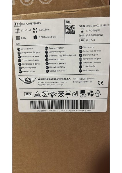 Gazlı Bez 7,5x7,5 cm 8 Kat 500 Adet fiyatları