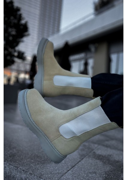 Alaska Premium Süet Erkek Bot Kum