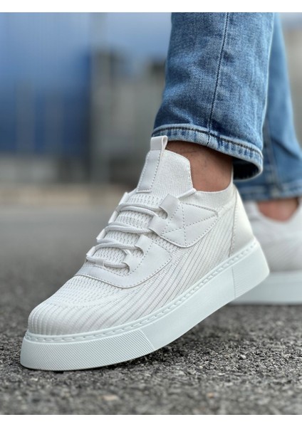 Triko Premium Günlük Ultra Rahat Erkek Ayakkabı Beyaz
