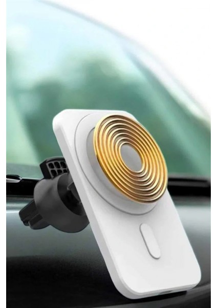 Ieg Araç Uyumlu Kablosuz 15W Taşınabilir Şarj Aleti Çift Kablo