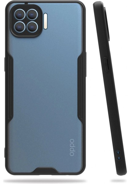 Oppo Reno 4 Lite Kılıf Platin Silikon - Siyah