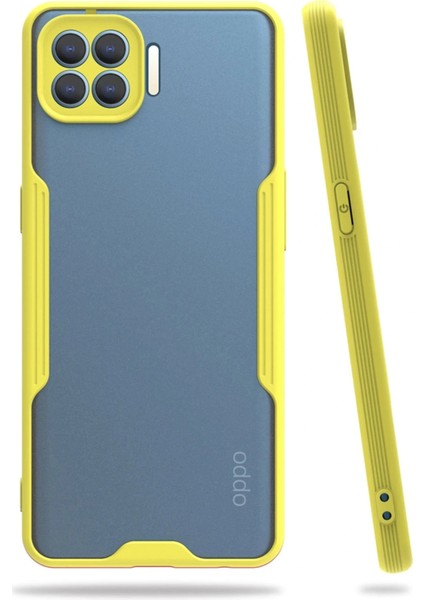 Oppo Reno 4 Lite Kılıf Platin Silikon - Sarı