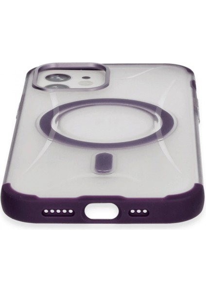 Ieg iPhone 11 Hilton Magsafe Kapak - Derin Mor modelleri