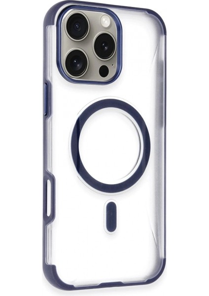 Ieg iPhone 14 Pro Max Hilton Magsafe Kapak - Lacivert