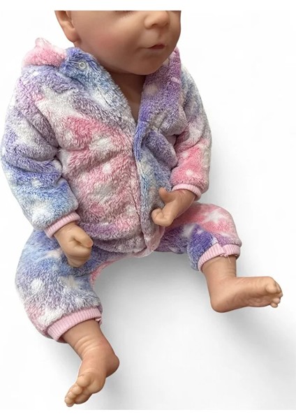 43 cm Aksesuarlı Gerçekçi Bebek %100 Silikon Yumuşak Doku Aksesuarlı Bebek-Soft Yumuşak