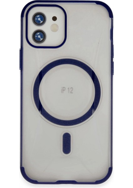 Ieg iPhone 12 Hilton Magsafe Kapak - Lacivert
