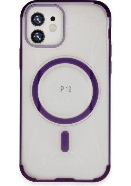 Ieg iPhone 12 Hilton Magsafe Kapak - Derin Mor