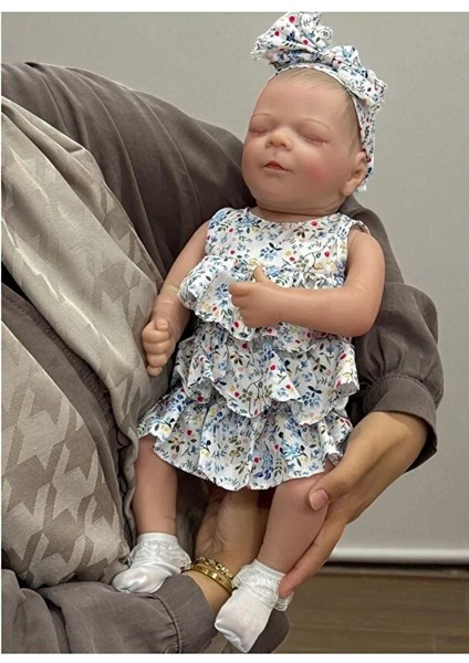 43 cm Aksesuarlı Gerçekçi Bebek %100 Silikon Yumuşak Doku Aksesuarlı Bebek-Soft Yumuşak fiyatları