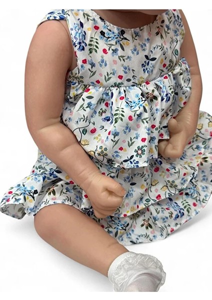 43 cm Aksesuarlı Gerçekçi Bebek %100 Silikon Yumuşak Doku Aksesuarlı Bebek-Soft Yumuşak